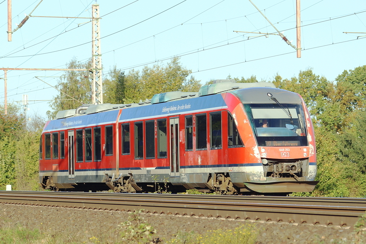 DB 648 353 kommt als �berf�hrung am Fotopunkt in Dedensen-G�mmer vorbei 22.10.2026