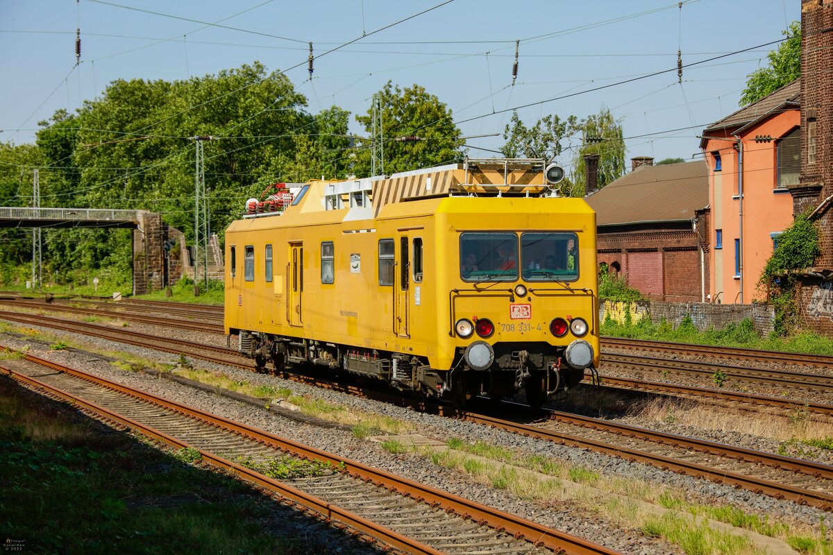 DB 708 331-4 Netz Instandhaltung in Wuppertal, Juni 2022.