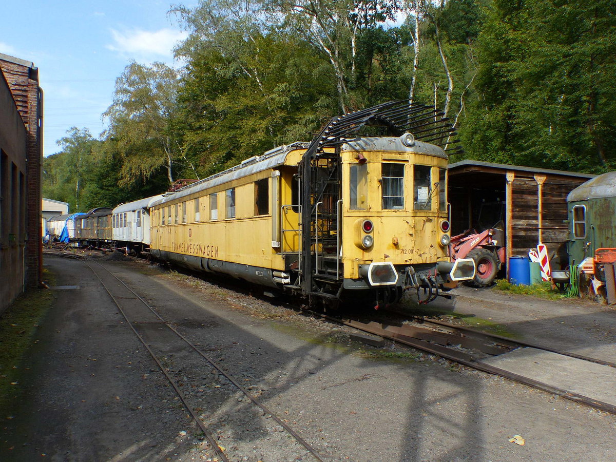 DB 712 001-7 am 14.08.2020 im Eisenbahnmuseum Bochum-Dahlhausen.