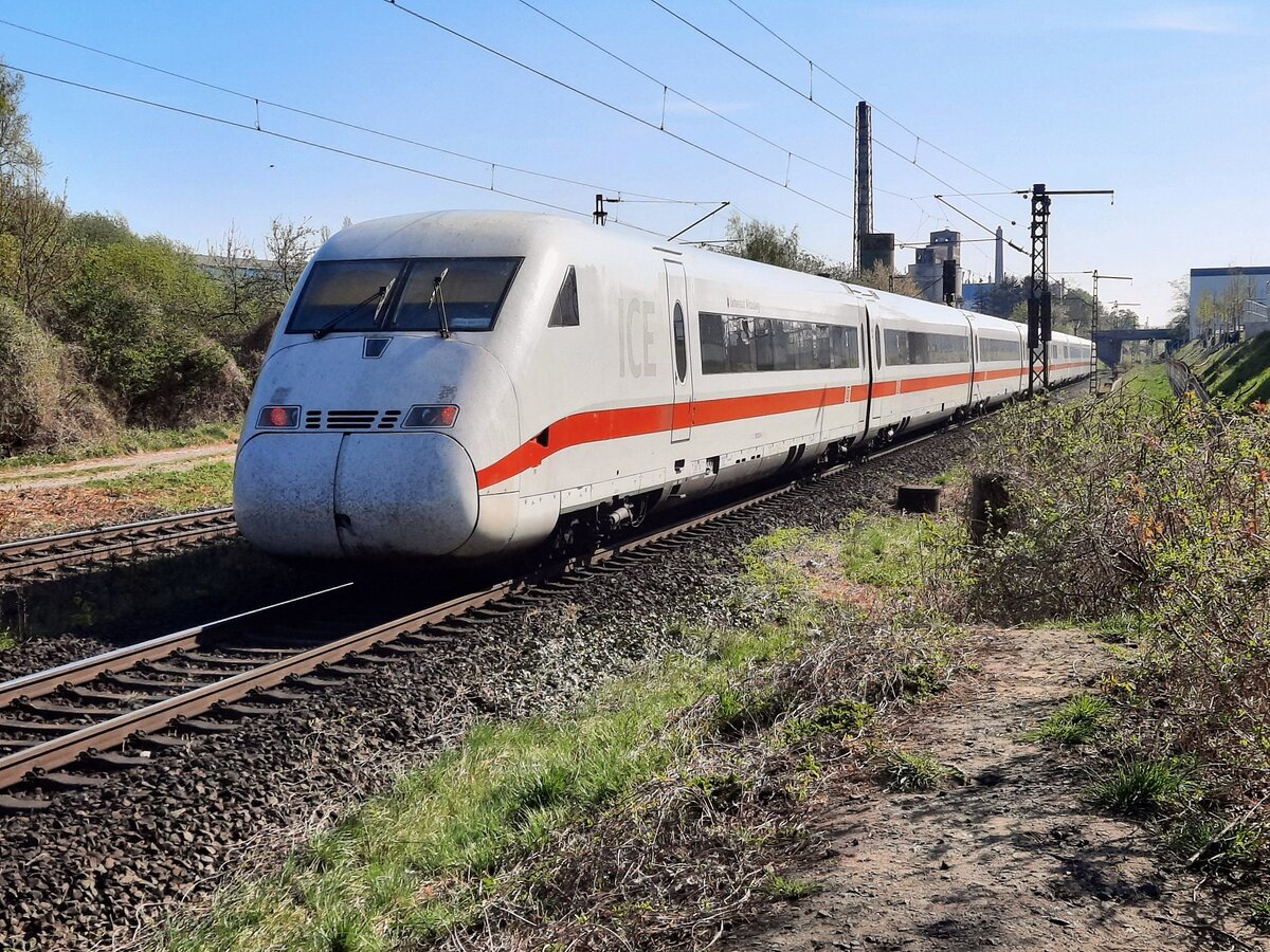 DB 808 026-9  Lutherstadt Wittenberg  als ICE 684 von M�nchen Hbf nach Hamburg-Altona, am 15.04.2025 in Hannover-Misburg.