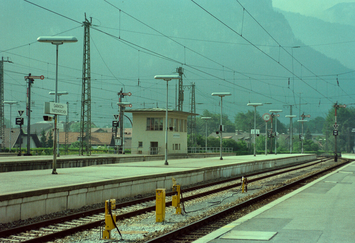 DB-Bahnhof Garmisch, Sommer 1984