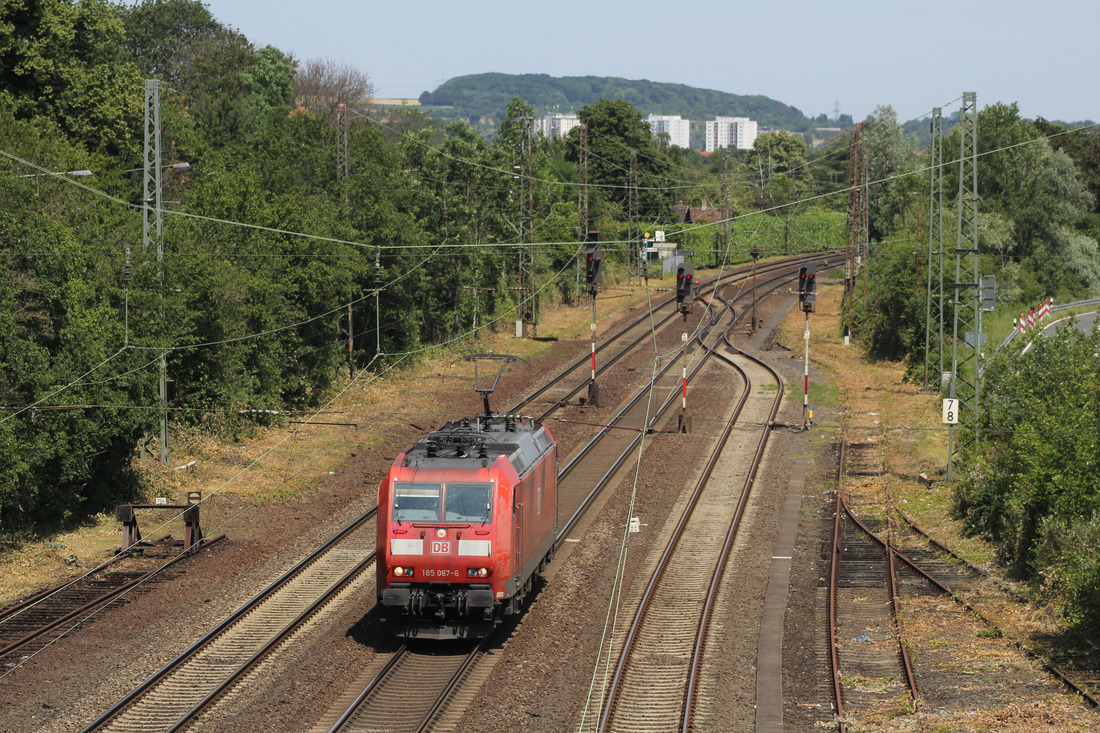 DB Cargo 185 067 // Frankfurt-Mainkur // 1. Juli 2019