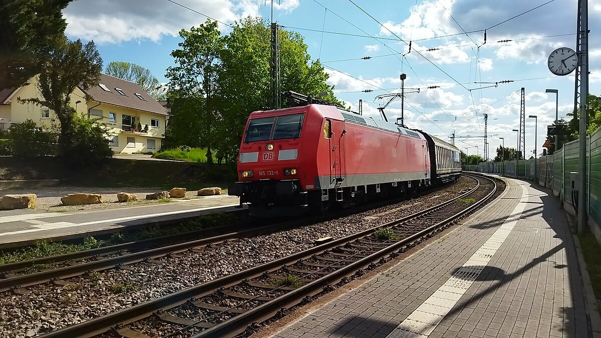 DB Cargo 185 132-9 am 7.5.21 in Rheinweiler 