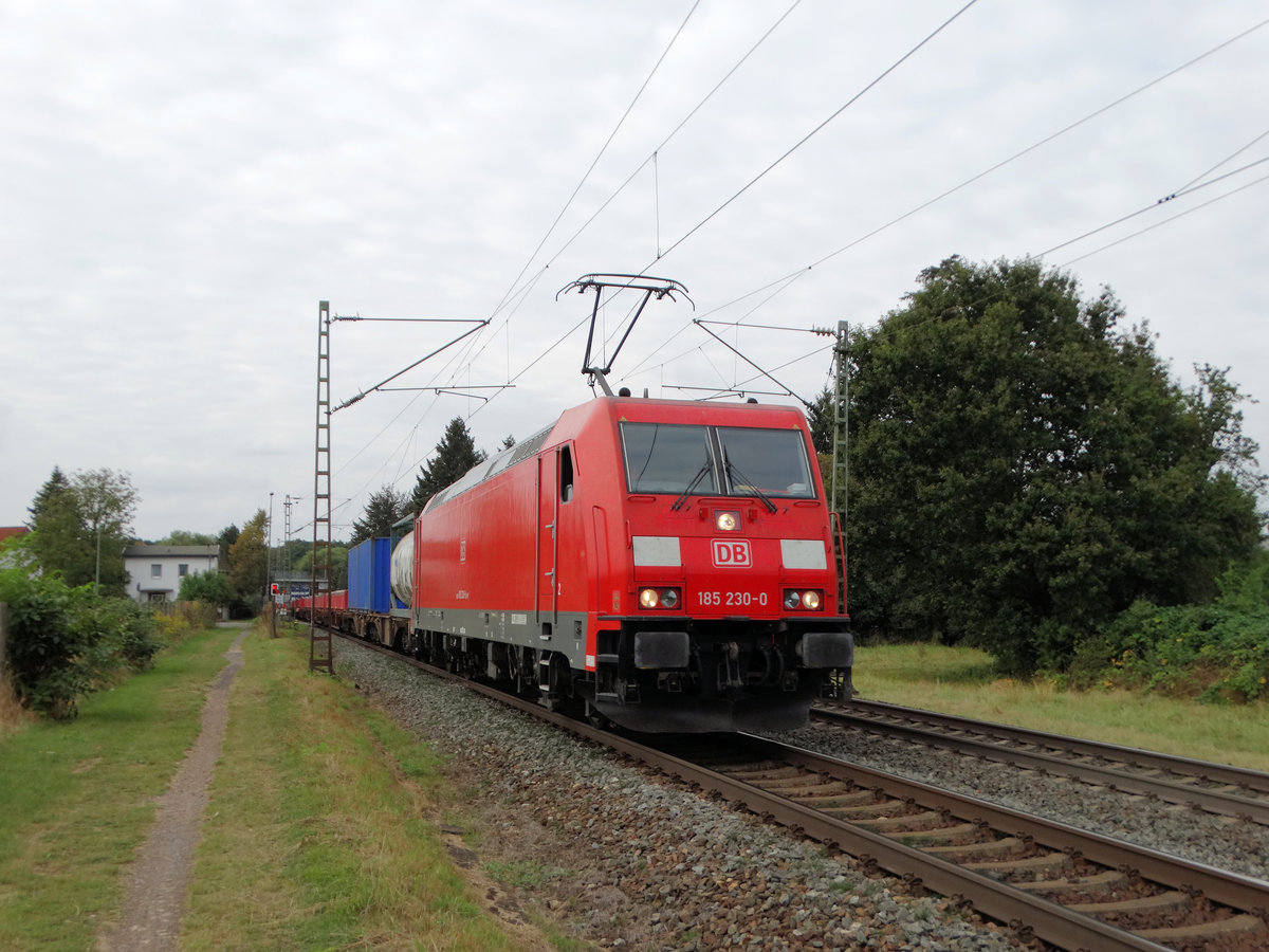 DB Cargo 185 230-0 am 20.09.16 bei Hanau West