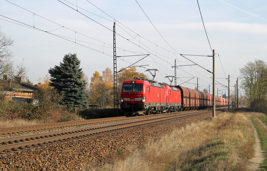 DB Cargo 193 304 + 193 316 // Jacobsdorf // 5. November 2018