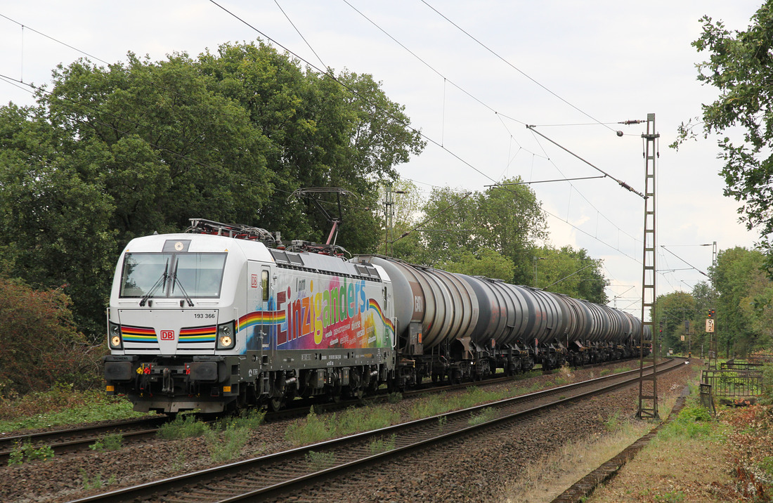 DB Cargo 193 366  I am Einziganders  // Duisburg-Rheinhausen // 1. September 2020