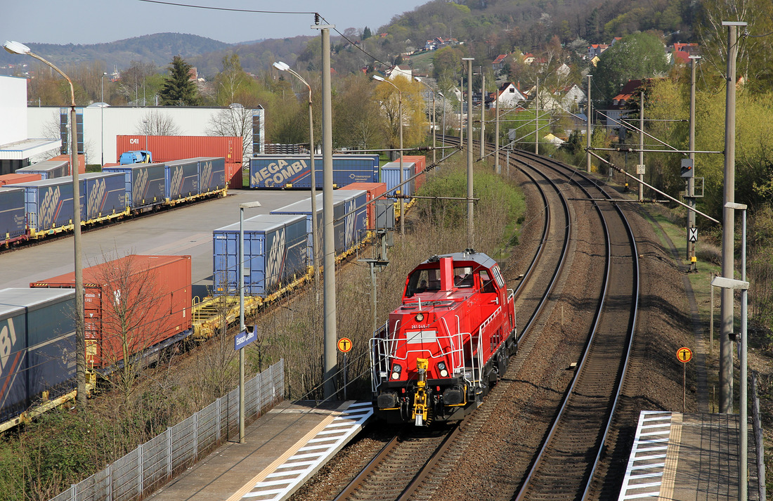 DB Cargo 261 046 // Haltepunkt Eisenach Opelwerk // 18. April 2019