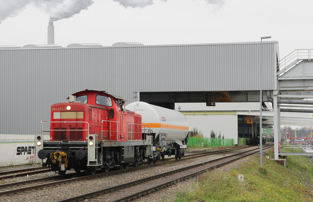 DB Cargo 294 673 // Rheinhafen Karlsruhe // 20. November 2017