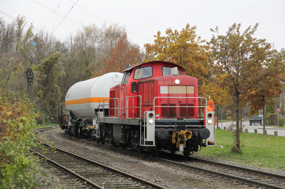 DB Cargo 294 673 // Rheinhafen Karlsruhe // 20. November 2017

