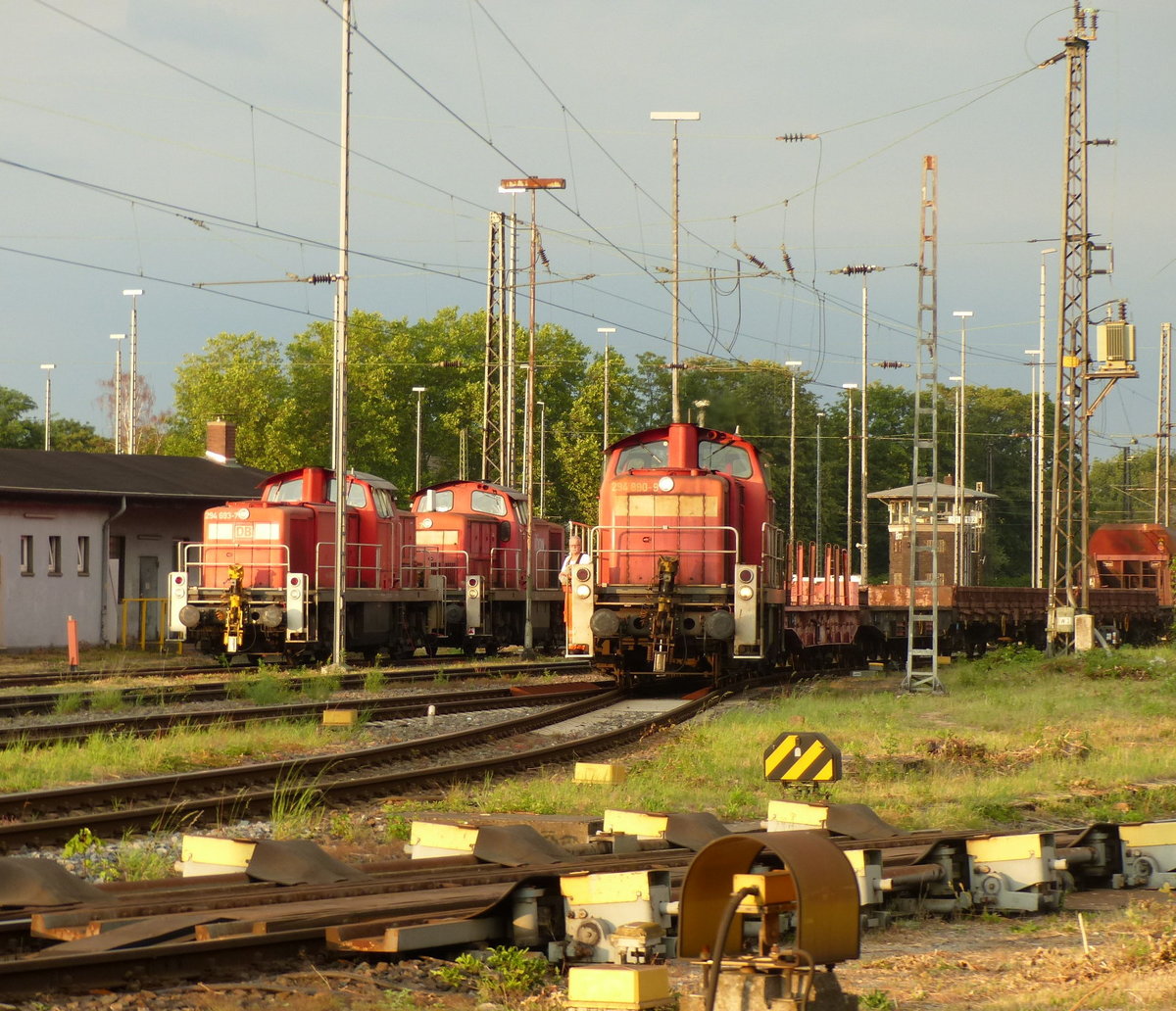 DB Cargo 294 890-9 am 14.08.2020 beim pausieren in Oberhausen Osterfeld Rbf.