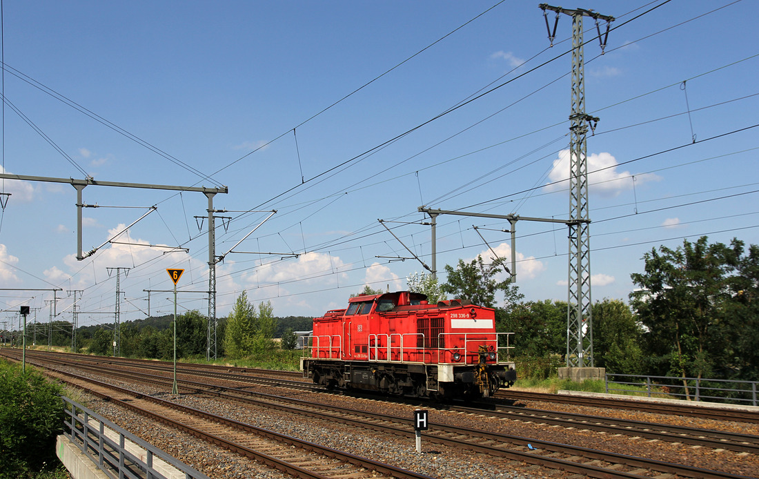 DB Cargo 298 336 // Bahnhof Golm // 13. Juli 2018