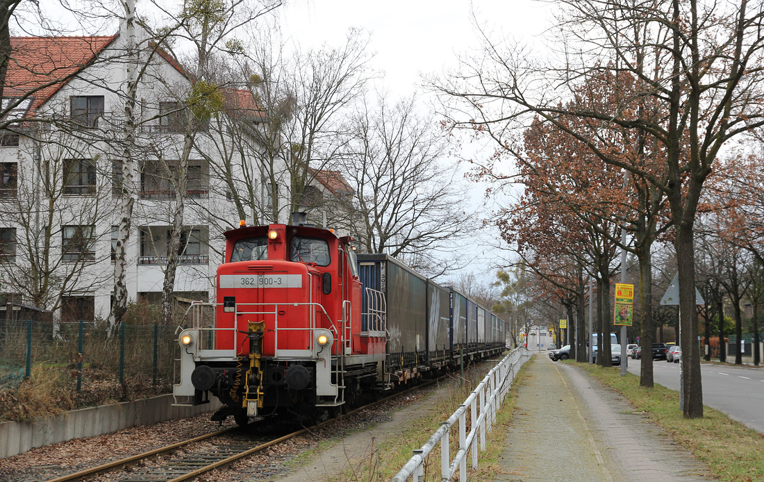 DB Cargo 362 900 // Berlin, Görzbahn. Aufgenommen am Dahlemer Weg // 29.01.2018