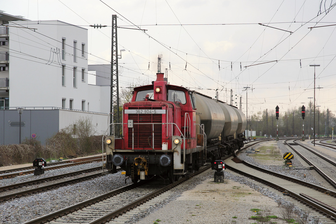 DB Cargo 362 904 // Augsburg Morellstraße // 4. April 2017

