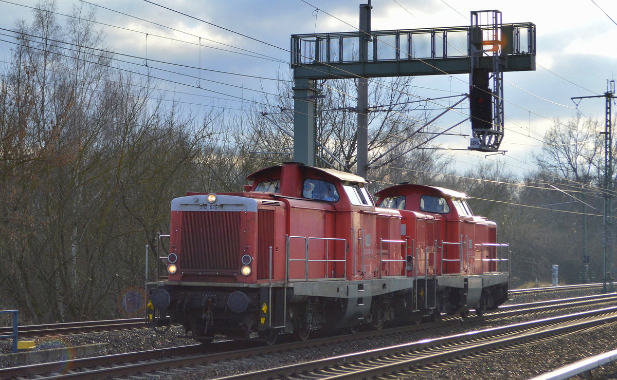 DB Fahrwegdienste GmbH, Frankfurt (Main) mit  212 036-8  [NVR-Nummer: 92 80 1212 036-8 D-DB] +  212 310-7  [NVR-Nummer: 92 80 1212 310-7 D-DB] am 27.01.21 Berlin Blankenburg.