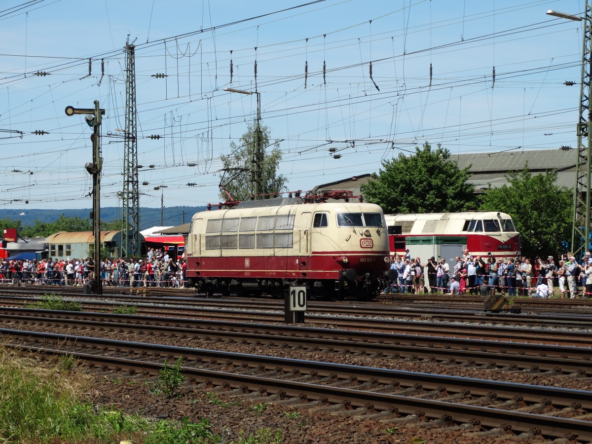 DB Fernverkehr 103 113-7 am 14.06.15 in Koblenz Lützel 