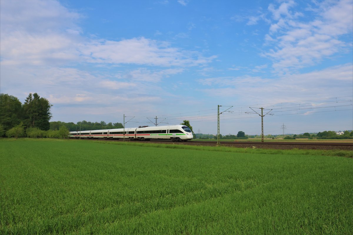 DB Fernverkehr ICE-T (411 xxx) am 10.05.20 bei Langenselbold 