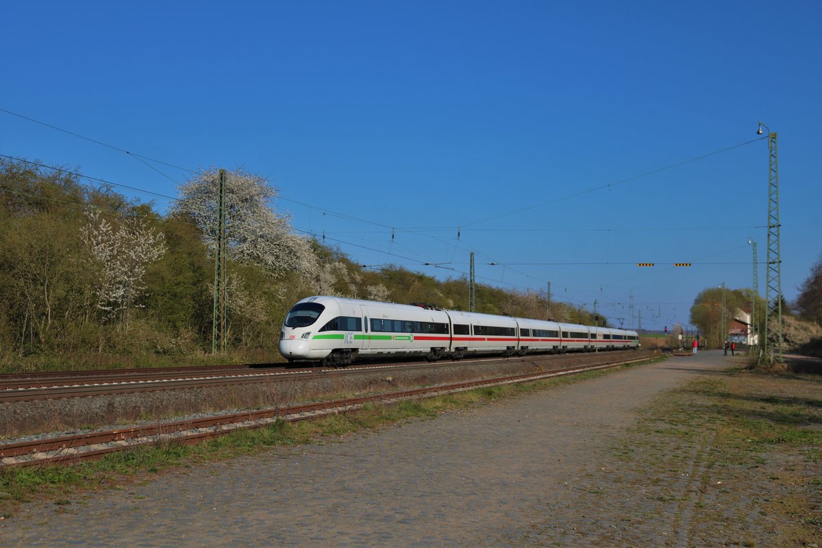 DB Fernverkehr ICE-T (411 xxx-x) am 05.04.20 in Assenheim (Wetterau) 