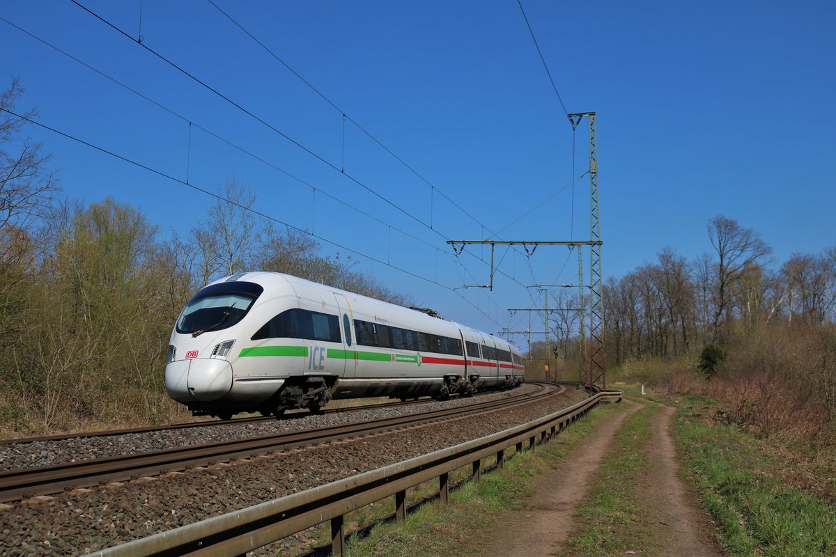 DB Fernverkehr ICE-T 415 005-8 am 04.04.20 in Hanau 
