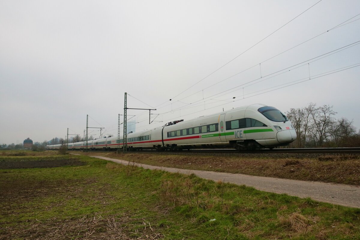 DB Fernverkehr ICE-T am 14.01.22 in Frankfurt Oberrad