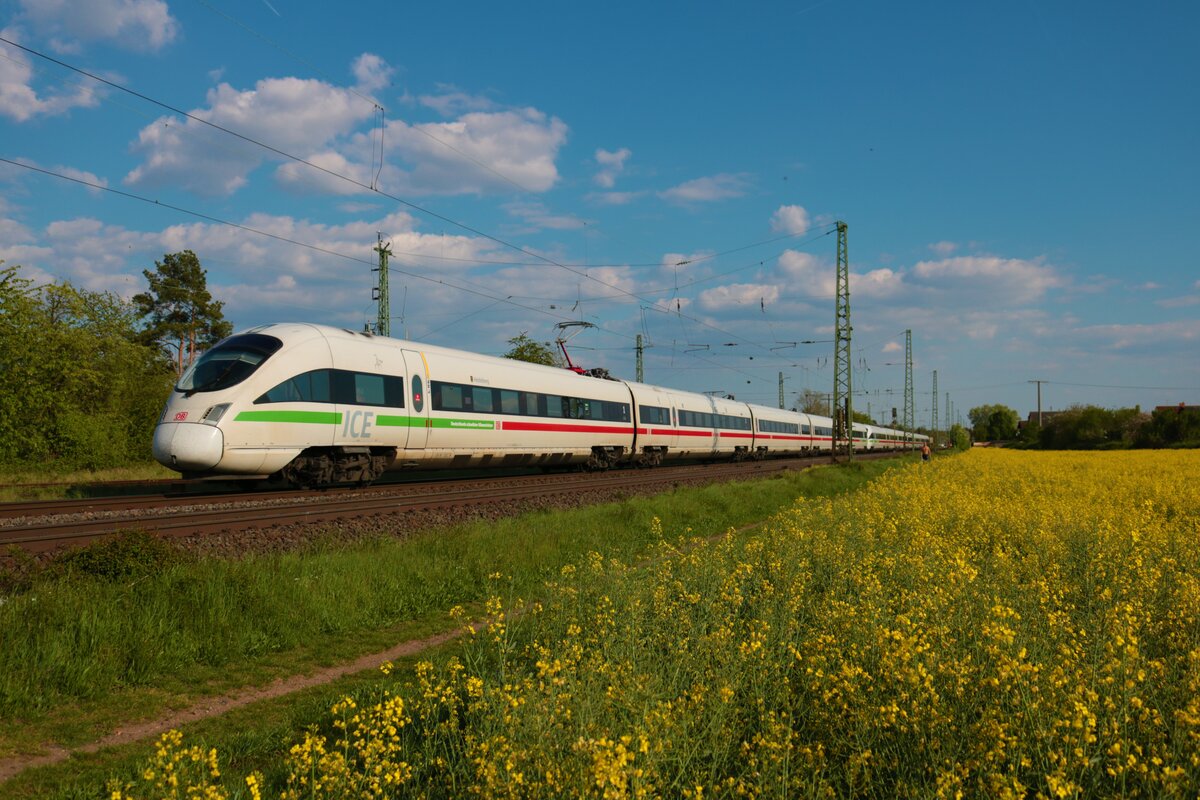 DB Fernverkehr ICE-T Doppeltraktion am 28.05.22 in Dettingen am Main