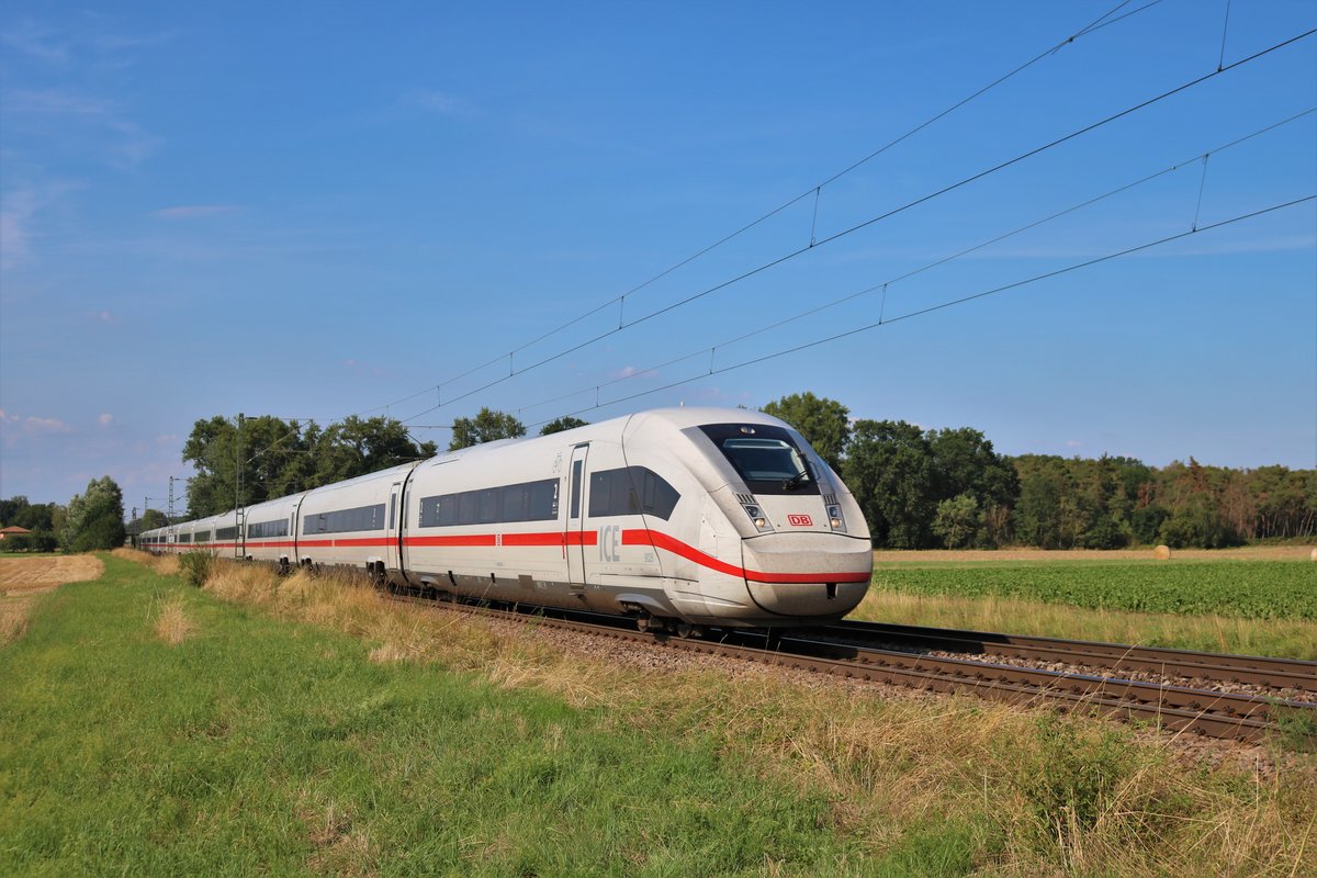 DB Fernverkehr ICE4 (412 026-3) am 04.08.19 bei Wolfskehlen