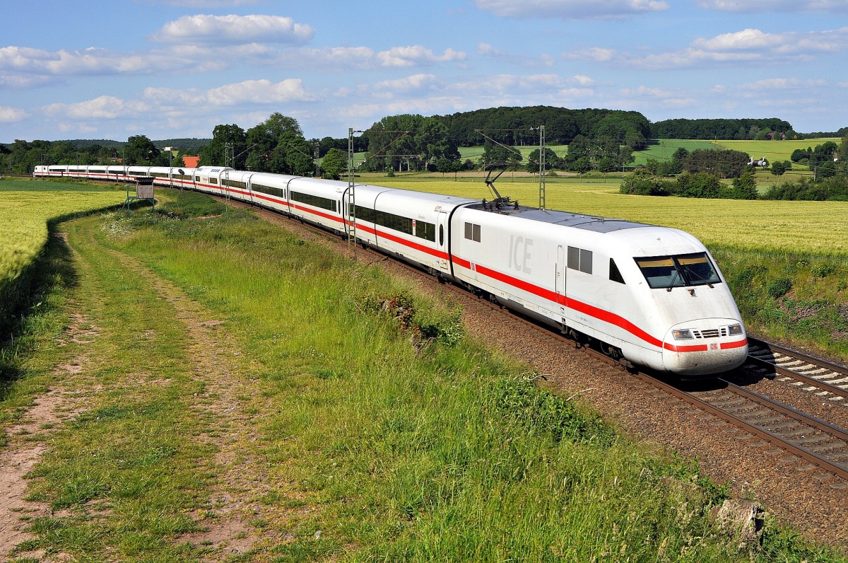 DB Fernverkehr Tz 119 (401 019/519)  Osnabrück  als ICE 1029 Hamburg-Altona - Nürnberg Hbf (Vehrte, 07.06.15).