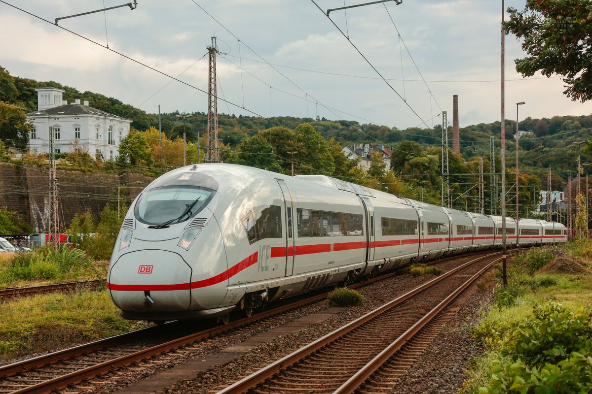 DB ICE 3neo 408 034 in Wuppertal, September 2025.