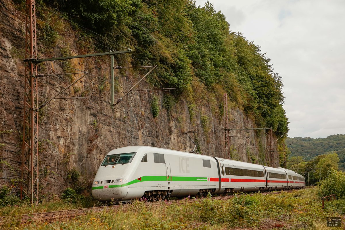 DB ICE 401 555-8  Rosenheim  in Ennepetal, Juli 2020.
Gr��e an den Tf! 