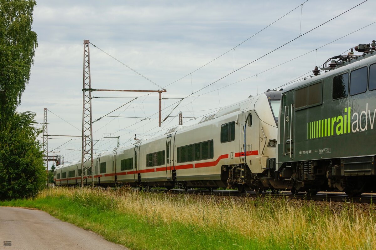 DB ICE-L Talgo in Dedensen G�mmer, Juli 2024.