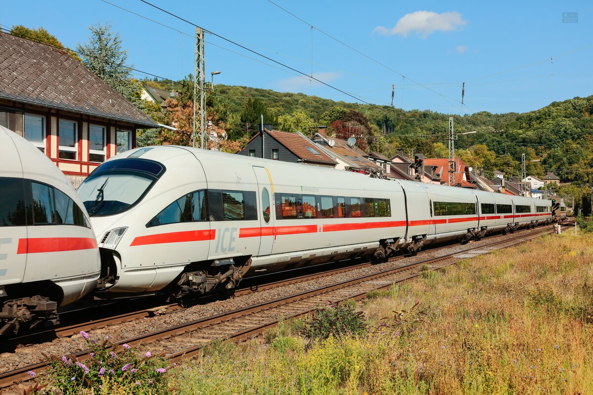 DB ICE T 411 058-1  Falkenberg/Elster  in Oberwinter, Juli 2025.