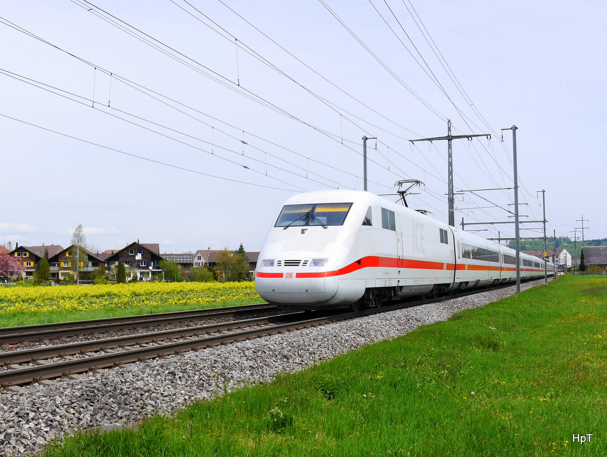 DB - ICE unterwegs bei Lyssach am 30.04.2016