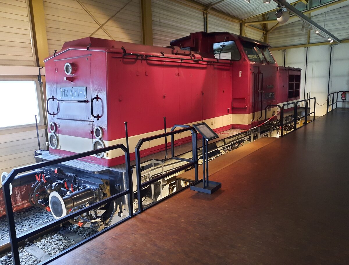 DB Museum 112 457-7 am 01.08.2021 im DB Museum Nürnberg.