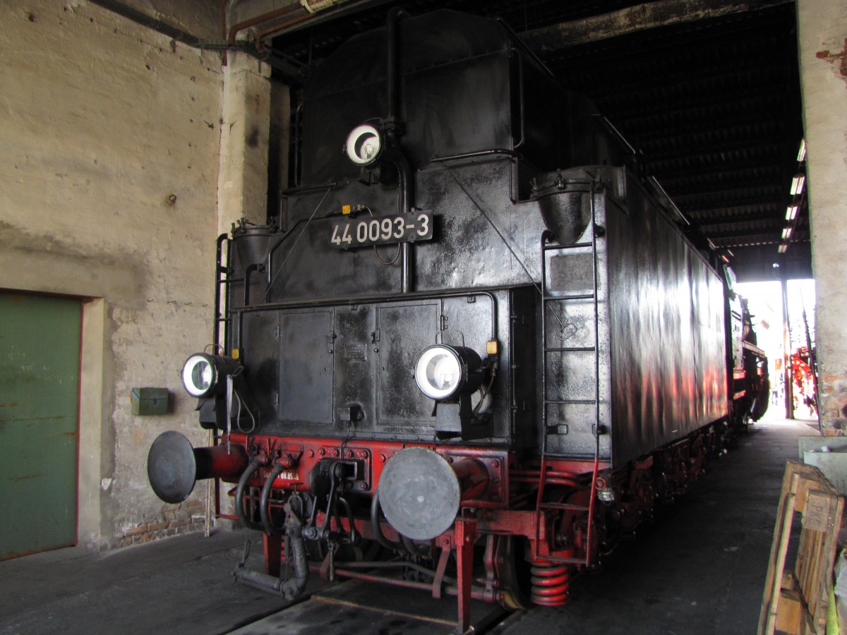 DB Museum 44 1093 am 06.04.2015 im Eisenbahnmuseum Arnstadt.