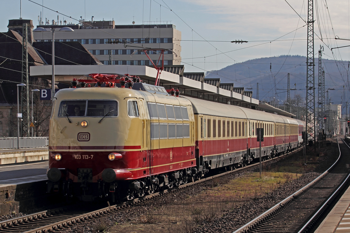 DB Museum Koblenz-Lützel 103 113-7 in Koblenz 20.3.2021