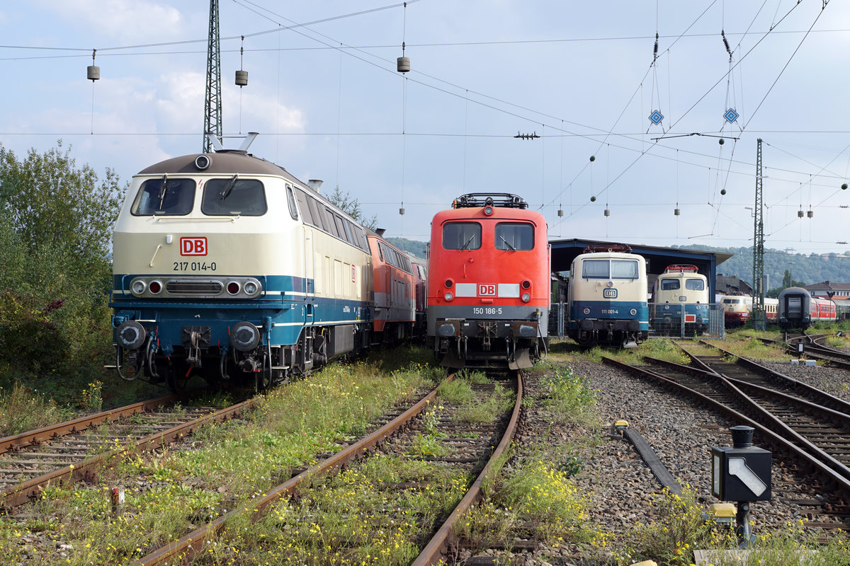 DB Museum Koblenz:
Am 23. September 2017 waren viele interessante Lokomotiven in Koblenz ausgestellt.
Foto: Walter Ruetsch