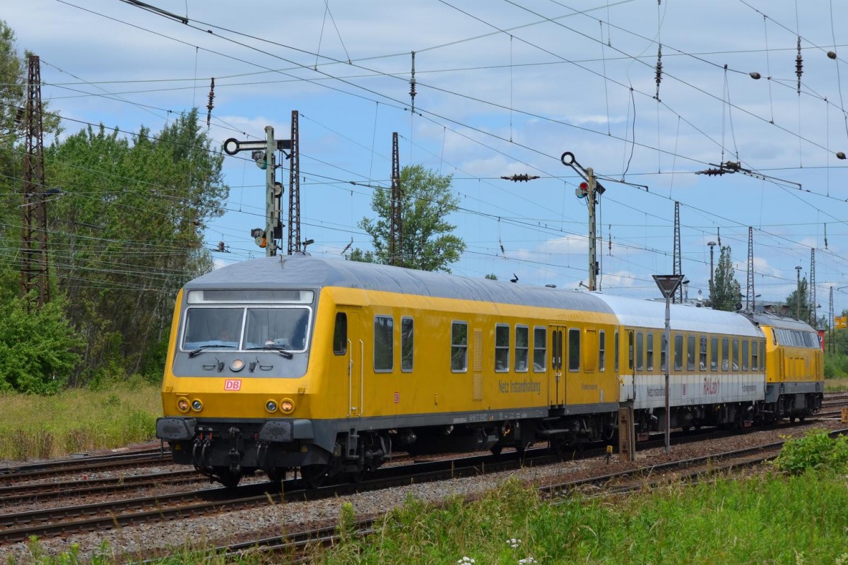 DB Netz Instanthaltungszug in Leipzig Schönefeld 15.06.2015