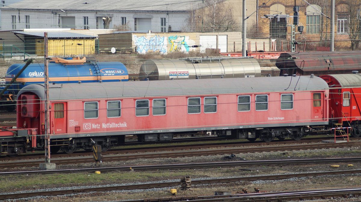 DB Netz Notfalltechnik D_DB 60 80 99-11 141-1 Dienst Wagen in  Leipzig Engelsdorf 26.02.2016