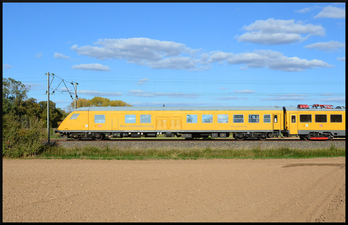 DB Netzinstandhaltung 182 536 (NVR: 91 80 6182 536-3 D-DB) mit dem RAILab1 Messzug am 22.09.2026 auf der Frankenbahn bei Moos auf dem Weg von Stuttgart nach W�rzburg.