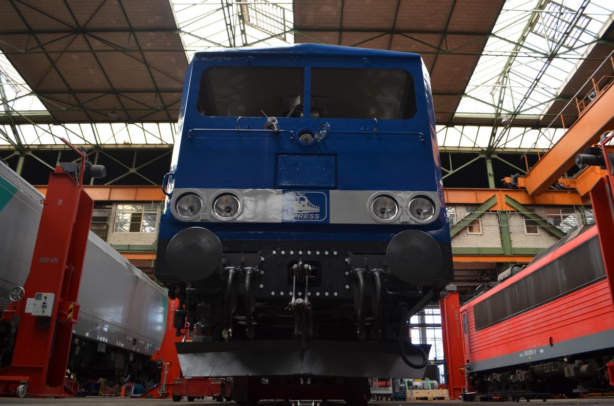DB Nr. 155 238-9 jetzt Press Nr. 155 045-9 (Pressnitztalbahn)im Werk Dessau Tag der offenen Tür 85 Jahre Ellokinstandhaltung am 30.08.2014 
