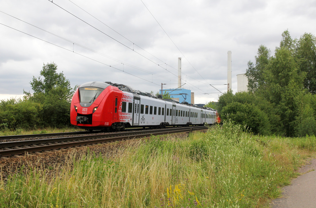DB Regio 1440 017 + 1440 001 // Ensdorf (Saar) // 7. Juli 2022