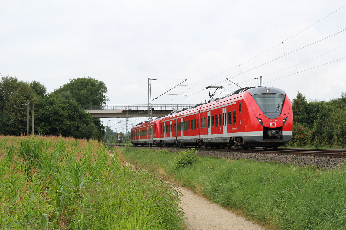 DB Regio 1440 312 + 1440 306 // Mönchengladbach-Lürrip // 29. Juli 2016