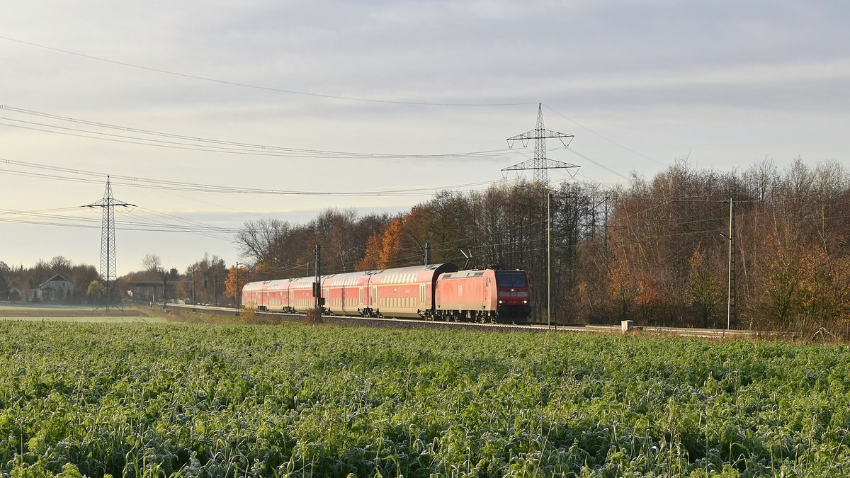 DB Regio 146 103 mit RE 9 (4454) Osnabrück Hbf - Bremerhaven-Lehe (Marl, NI, 05.12.18).