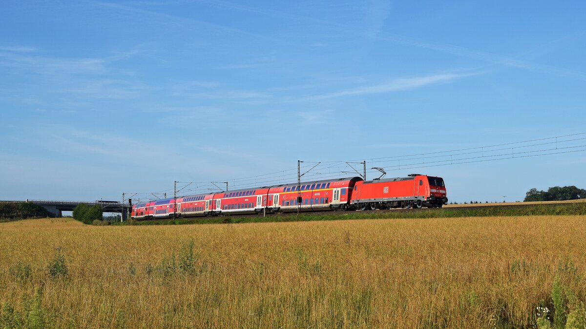 DB Regio 146 216 mit RE 9 (14054) Osnabrück Hbf - Bremen Hbf (Vehrte, 25.08.2021).