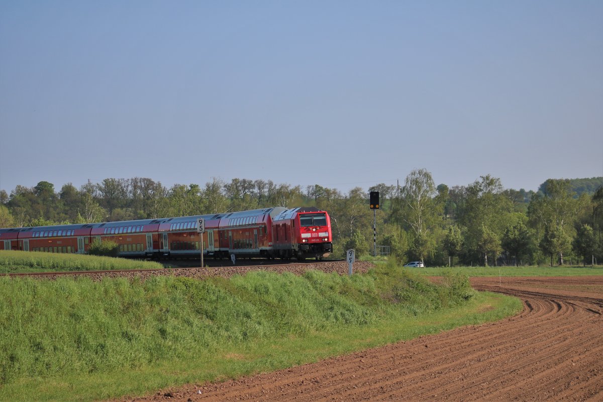 DB Regio 245 019-5 mit der RB34 am 30.04.19 in Schöneck Kilianstädten 