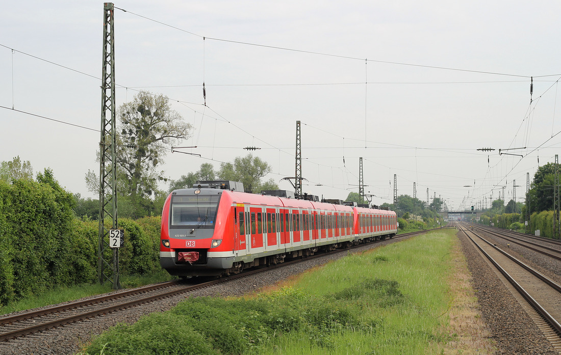 DB Regio 422 001 + 422 xxx // Angermund // 18. Mai 2016