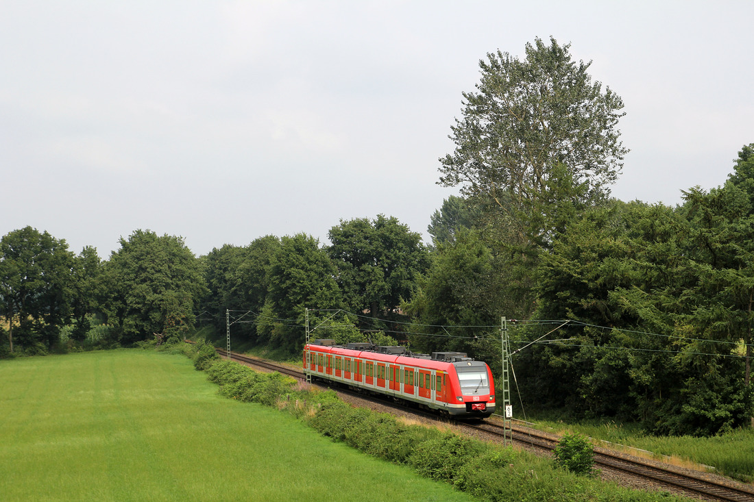 DB Regio 422 026 // Aufgenommen zwischen Marl Mitte und Gelsenkirchen-Hassel. // 12. August 2015