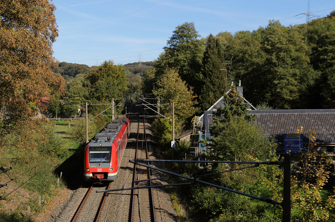 DB Regio 422 053 // Aufgenommen zwischen Essen-Kupferdreh und Velbert-Nierenhof. // 5. Oktober 2018
