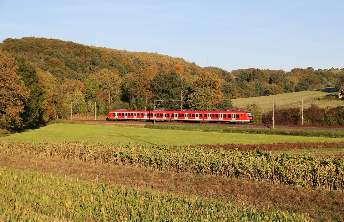 DB Regio 422 xxx // Aufgenommen zwischen Velbert-Langenberg und Wuppertal-Vohwinkel. // 5. Oktober 2018