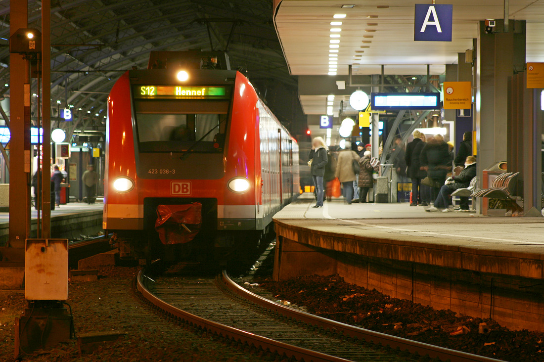 DB Regio 423 036 + 423 192 // Köln Hbf // 23. Januar 2010