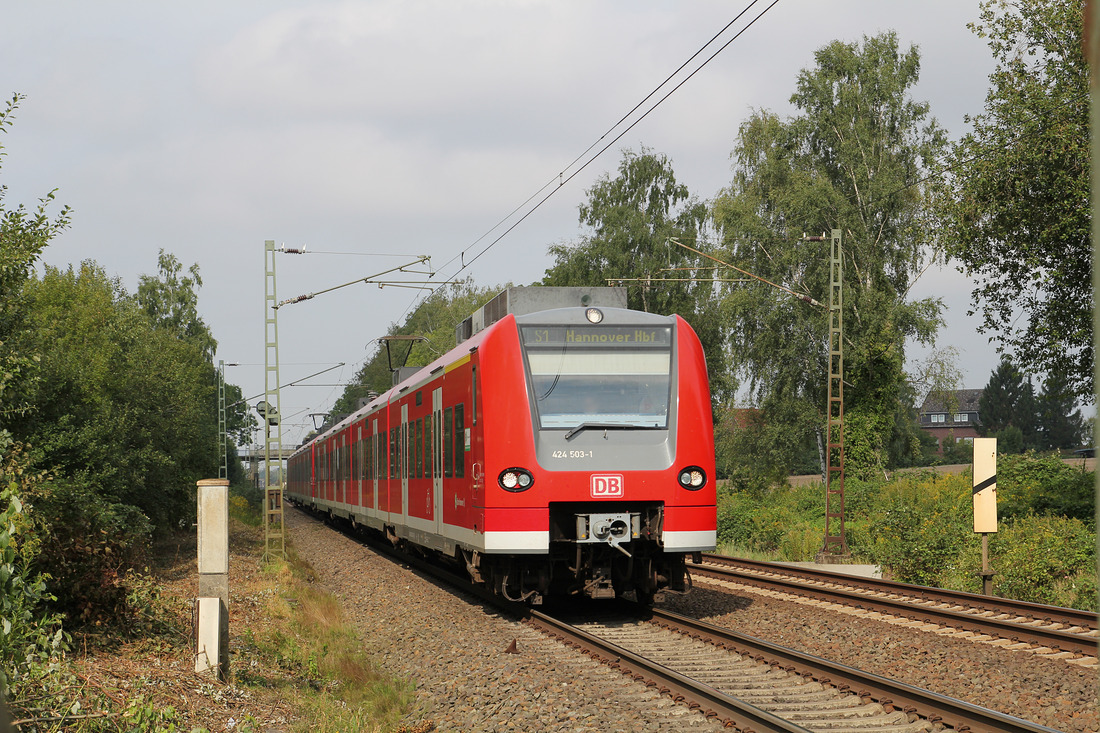 DB Regio 424 003 + 424 039 // Bückeburg-Evesen // 11. September 2015